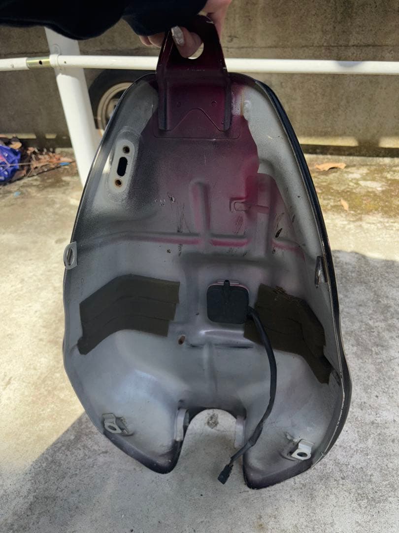 Kawasaki タンク 黒/ピンク