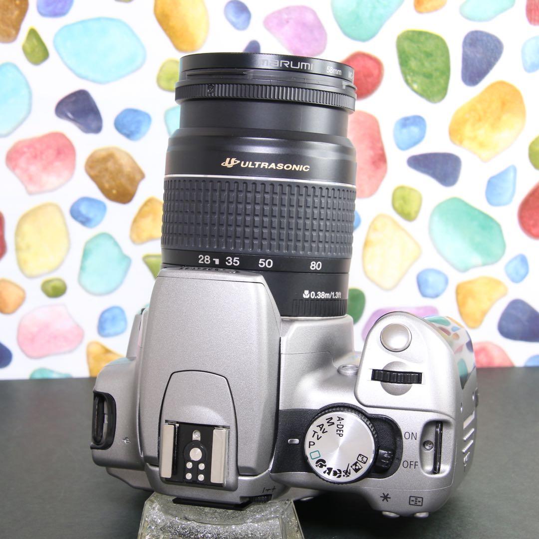 ♥︎◇Canon EOS KISS N ◇レンズキット ◇おしゃれシルバー