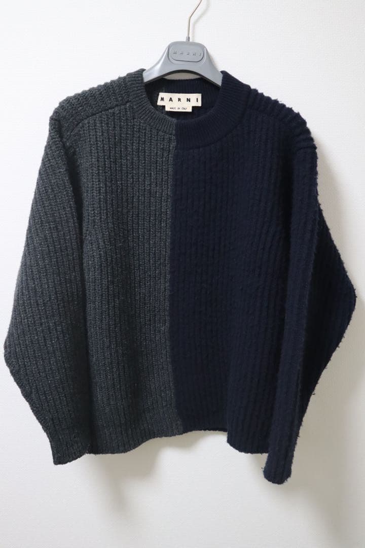 MARNI バイカラー ニットセーター