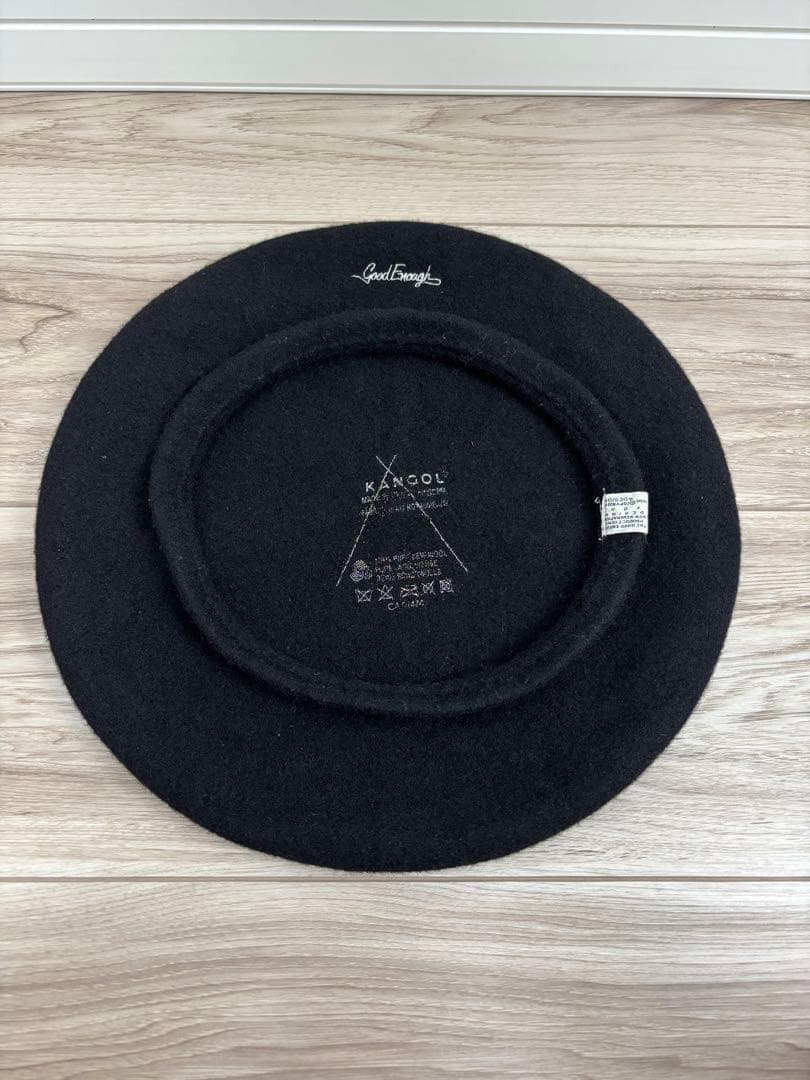 [GOOD ENOUGH] [KANGOL] 黒 ベレー帽