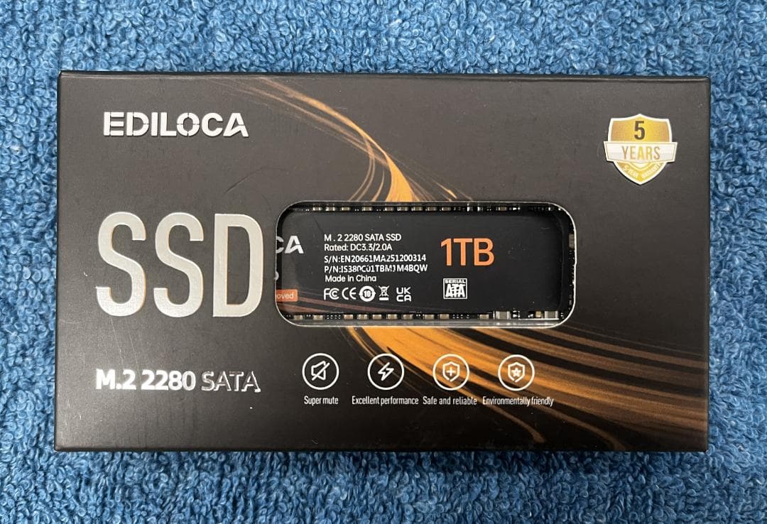 内蔵型SSD EDILOCA M.2 2280 SATA SSD 1TB