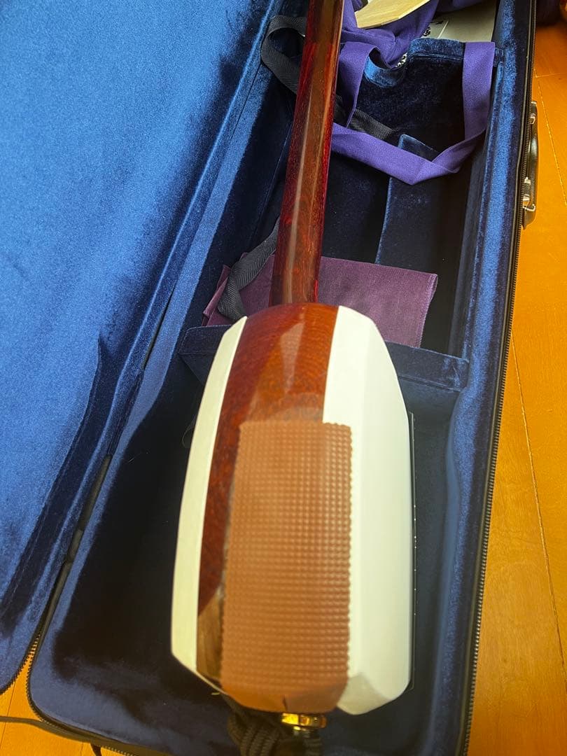 本日まで⭐︎ブラックフライデー⭐︎津軽三味線 紅木とち有 金細 黒檀人口革全てセット