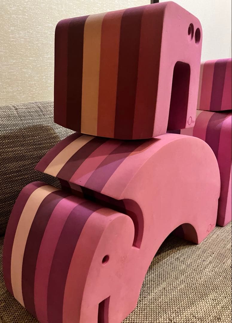 ボーネルンド bobles ボブルス ぞう アリクイ 2点セット ピンク×紫