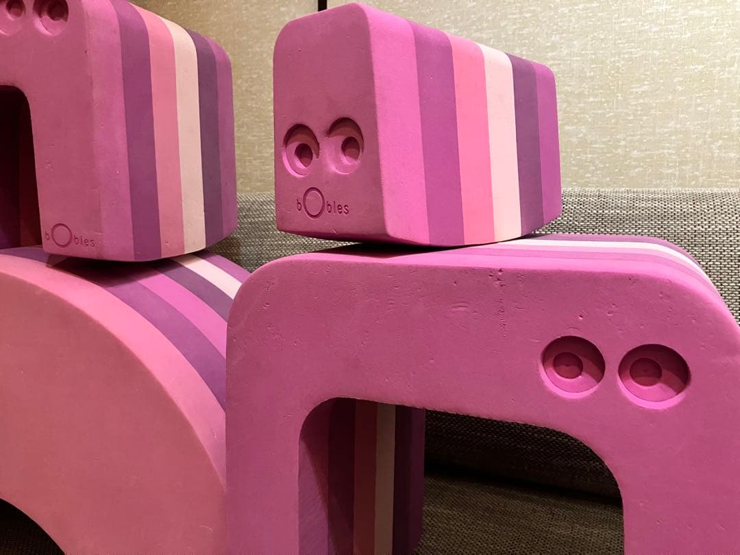 ボーネルンド bobles ボブルス ぞう アリクイ 2点セット ピンク×紫