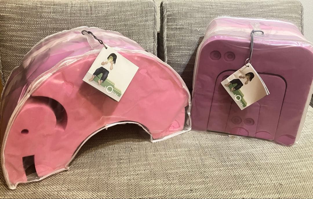 ボーネルンド bobles ボブルス ぞう アリクイ 2点セット ピンク×紫