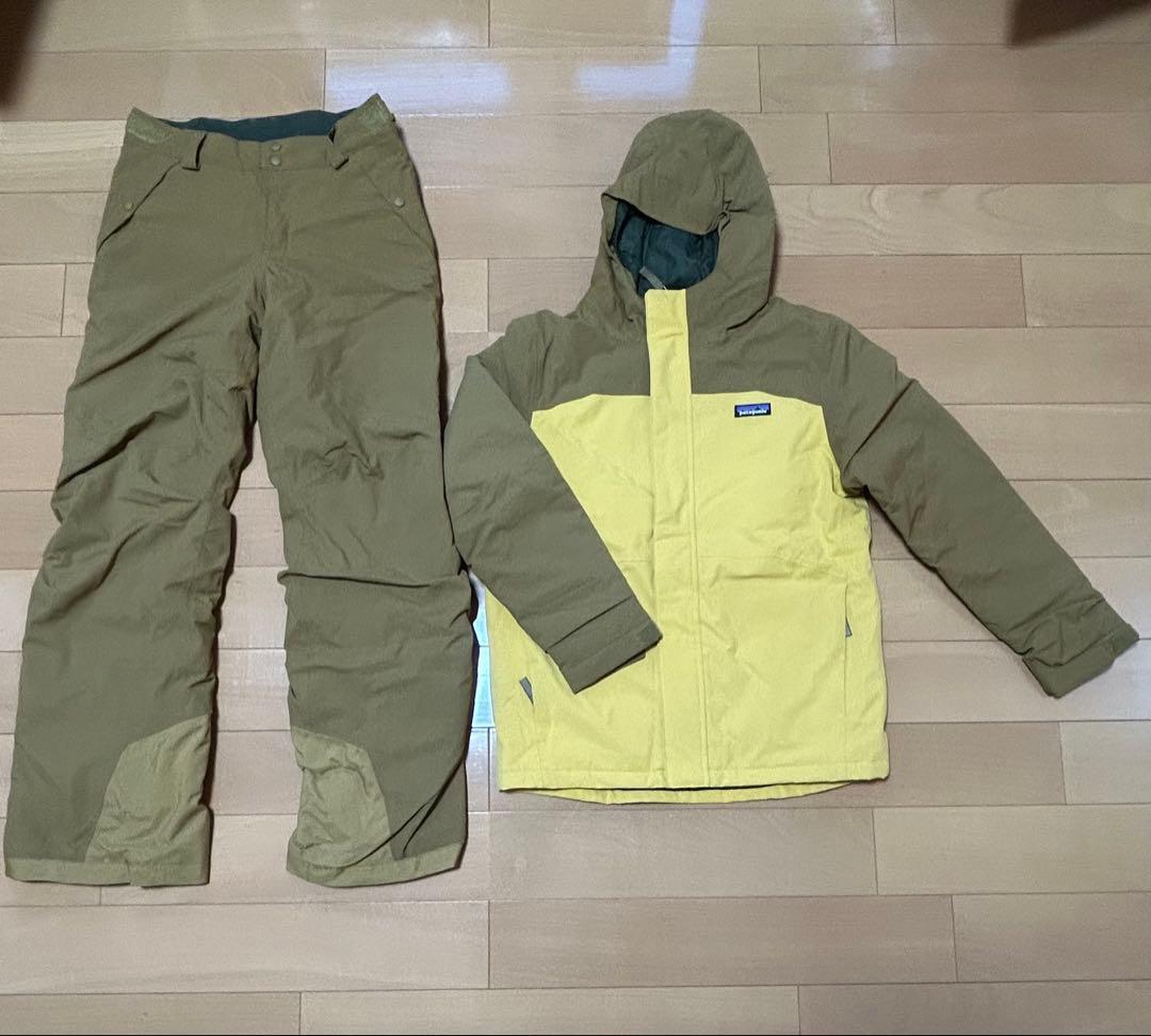 patagonia スキーウェア　kids 上L 下XL