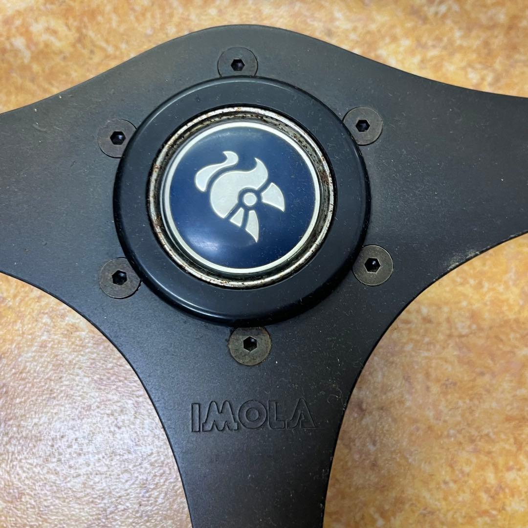 【IMOLA/イモラ】ハンドル　本体　車　部品　ステアリング　パーツ　ブラック