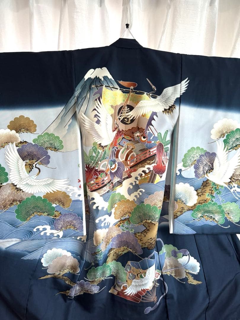 産着 男の子　お宮参り　着物　和服　赤ちゃん　ベビーグッズ