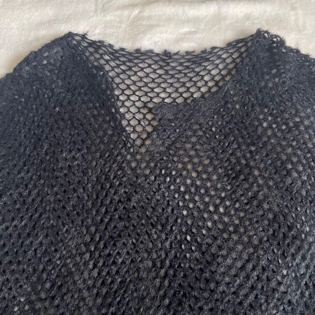 JOHN LAWRENCE SULLIVAN メッシュ編み ニット セーター