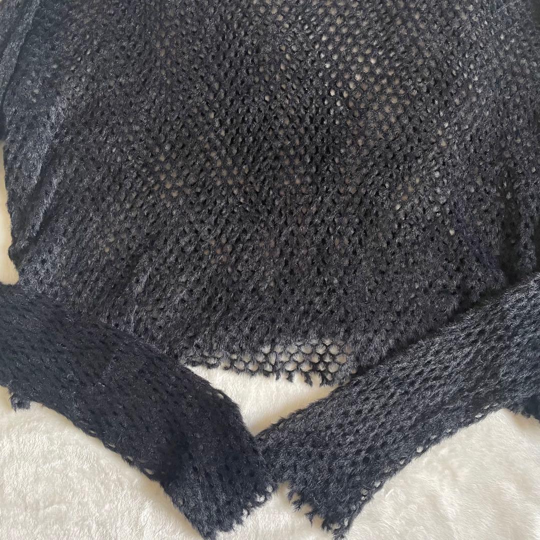 JOHN LAWRENCE SULLIVAN メッシュ編み ニット セーター