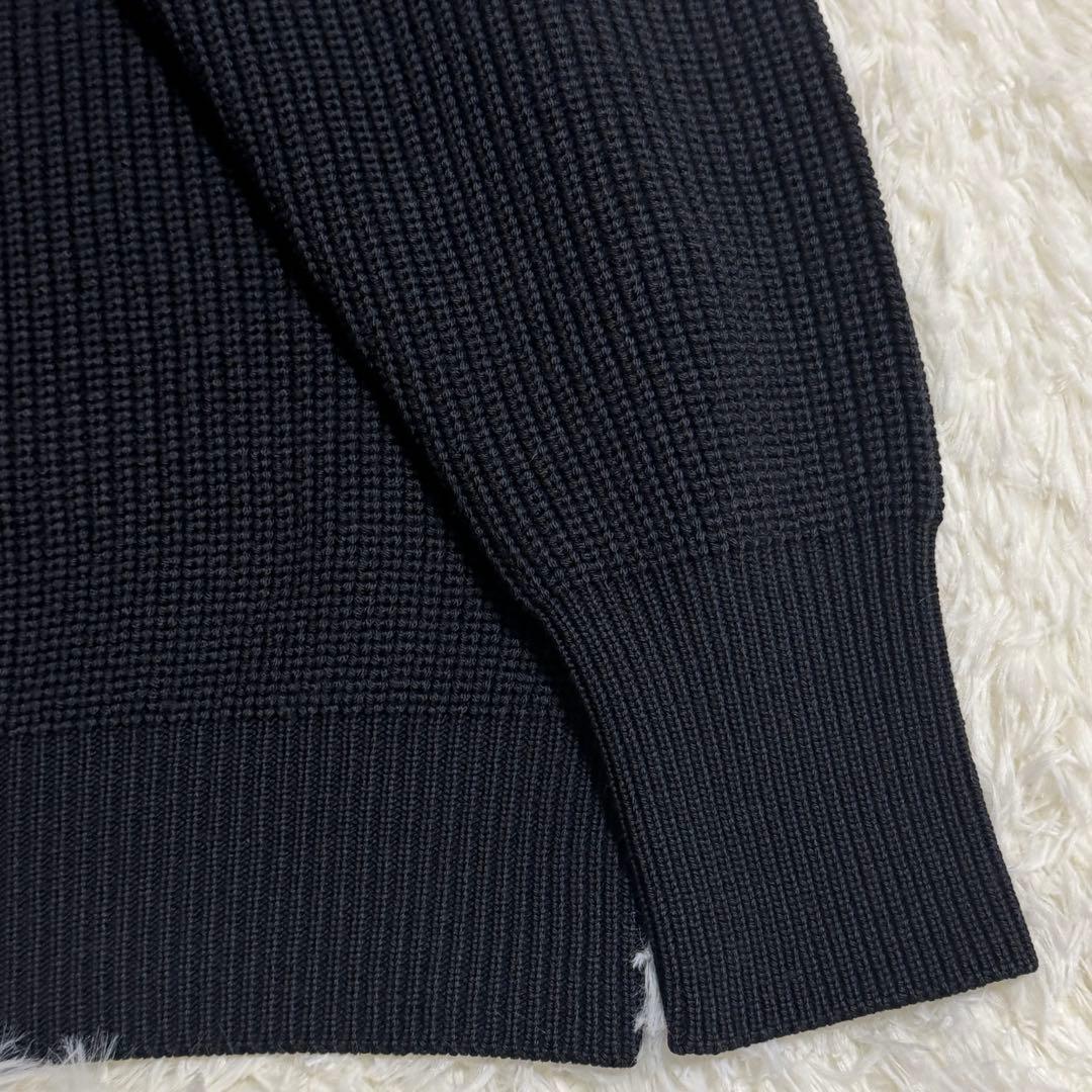 バトナー BATONER シグネチャー クルーネック ニット ブラック Lサイズ