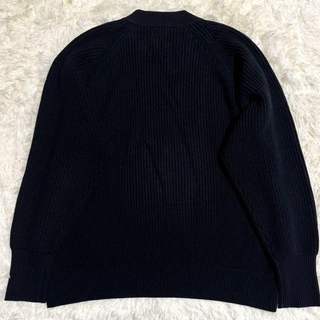 バトナー BATONER シグネチャー クルーネック ニット ブラック Lサイズ