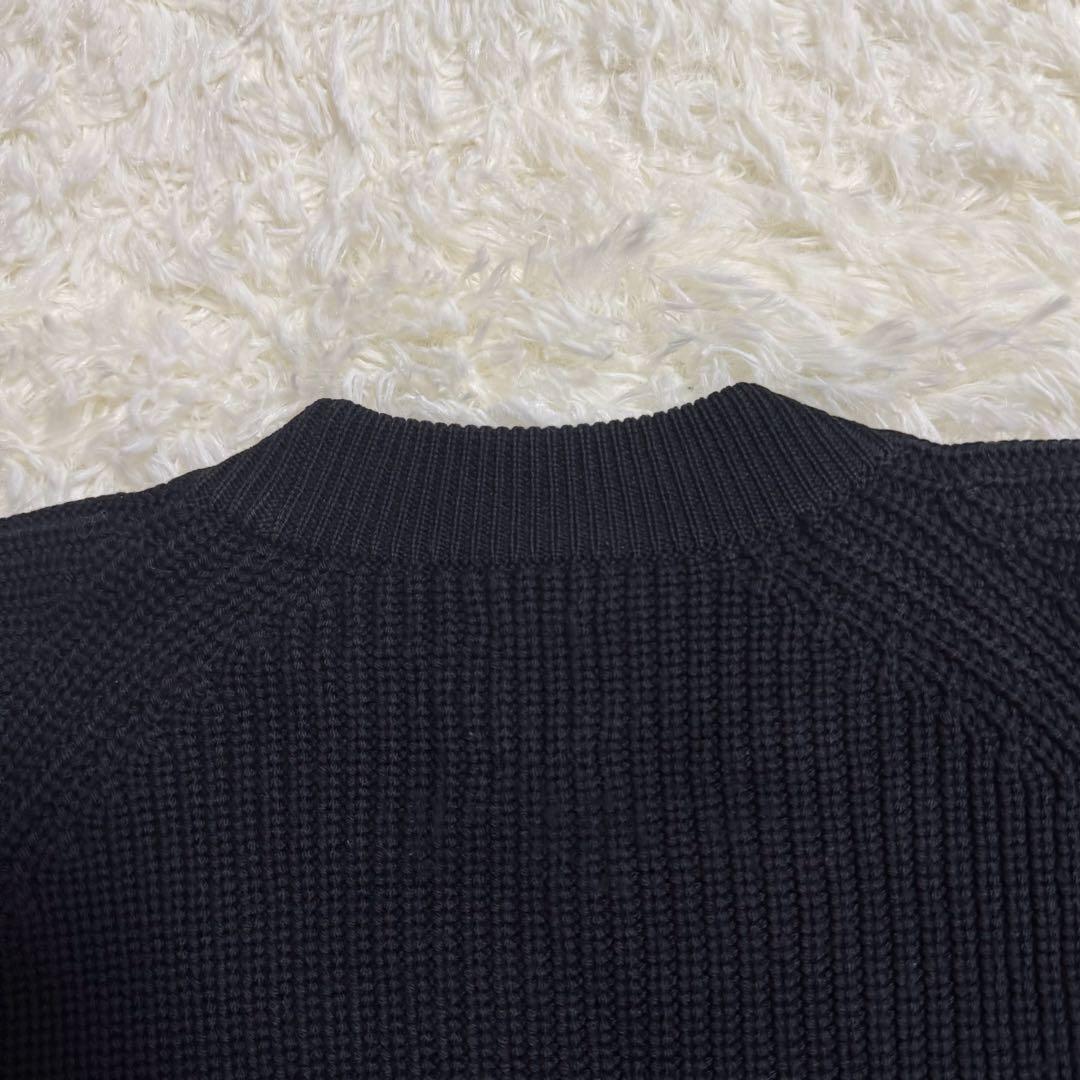 バトナー BATONER シグネチャー クルーネック ニット ブラック Lサイズ