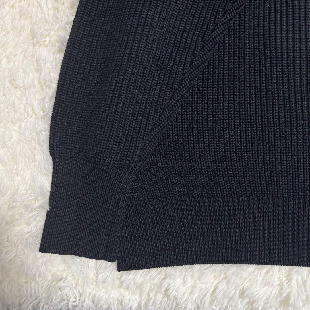 バトナー BATONER シグネチャー クルーネック ニット ブラック Lサイズ