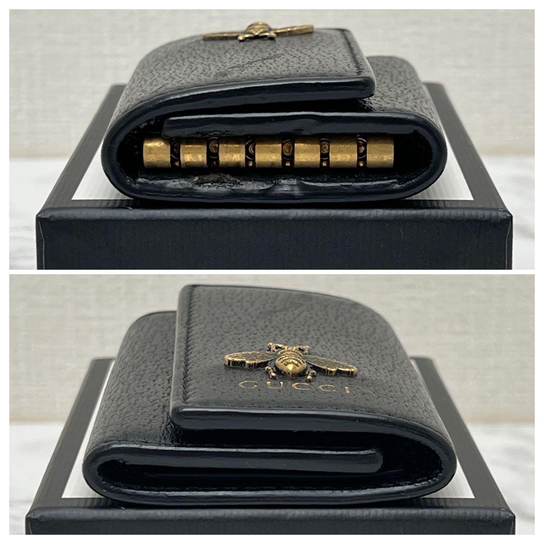 グッチ GUCCI アニマリエ メタル Bee キーケース ブラック