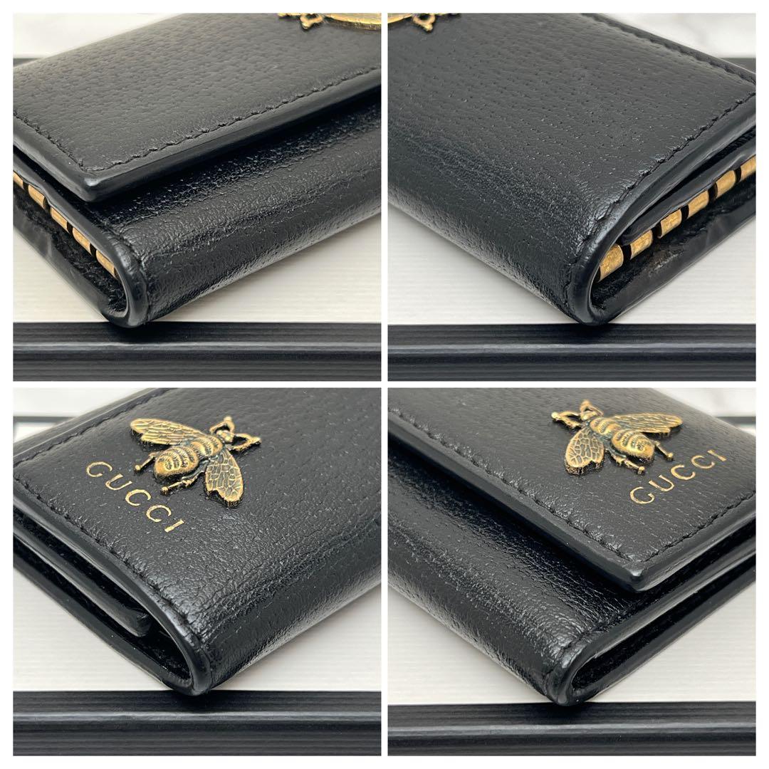 グッチ GUCCI アニマリエ メタル Bee キーケース ブラック