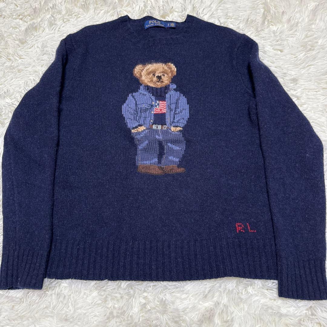 ラルフローレン ポロベア セーター コットンニット　S