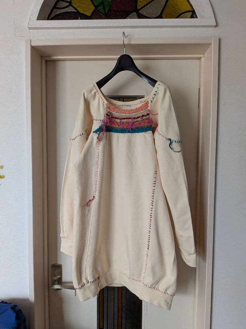 TSUMORI CHISATO 刺繍入り長袖ワンピース
