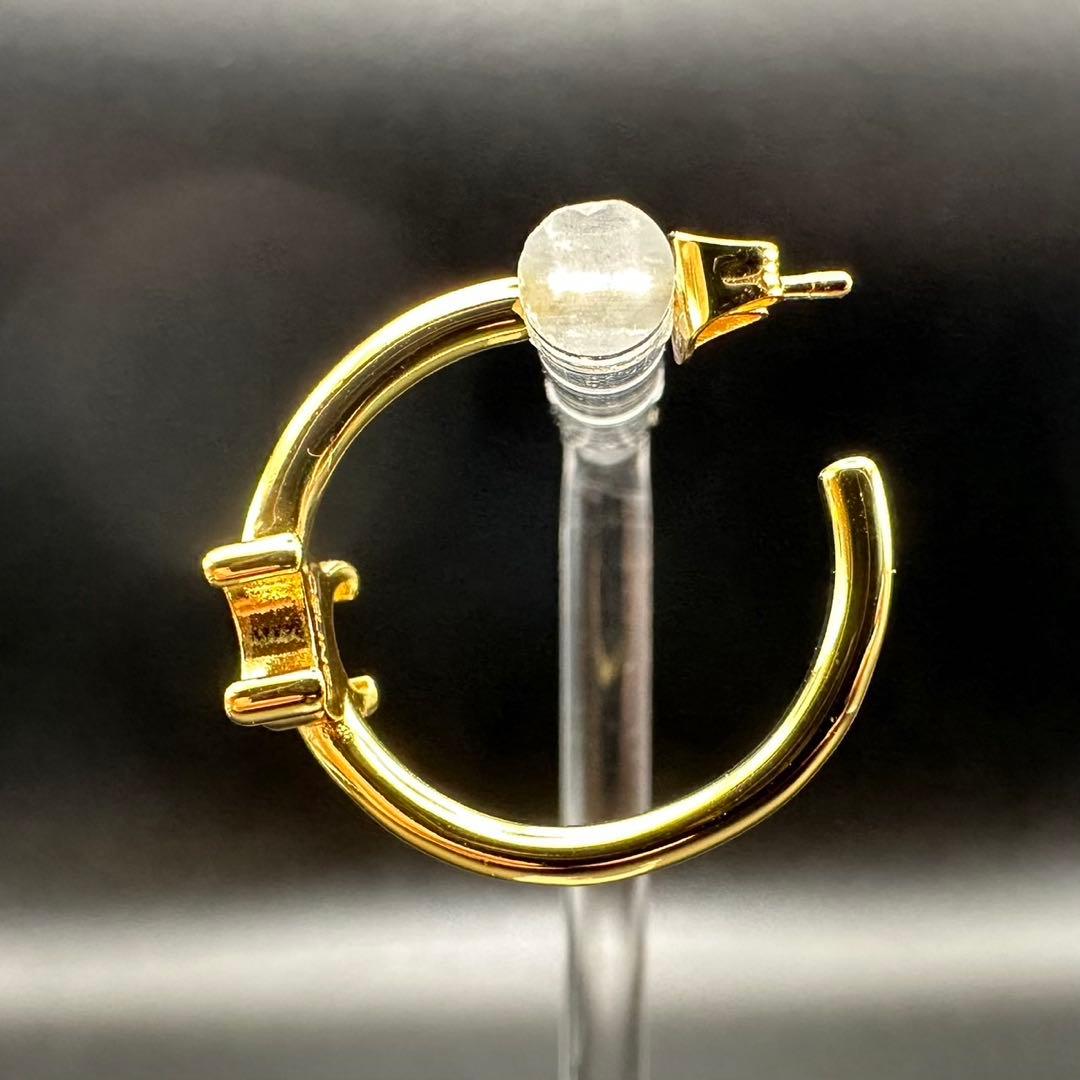 未使用級✨　セリーヌ　ピアス　アシメントリック　ゴールド　046