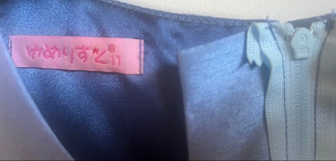 ゆめりすと　レイヤードドレス/グレイッシュブルー