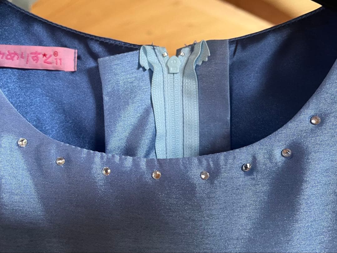 ゆめりすと　レイヤードドレス/グレイッシュブルー