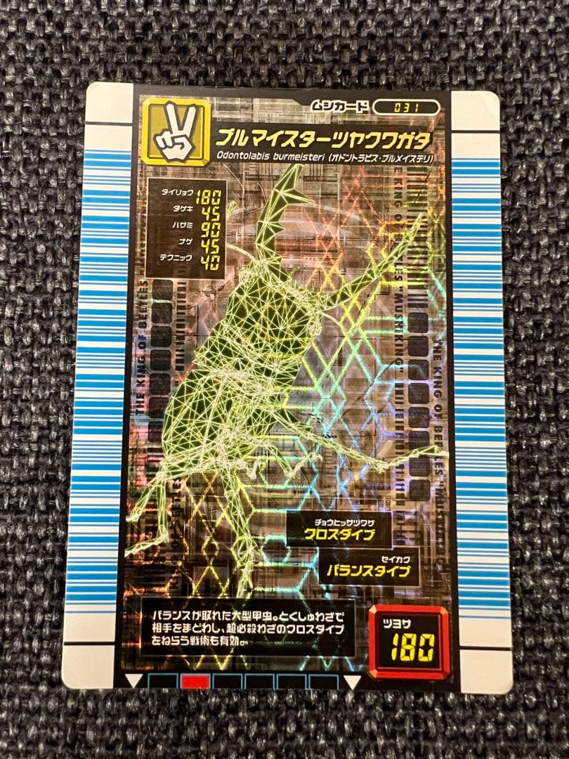 ムシキング 2007 1.0 ブルマイスターツヤクワガタ 銀 031 SEGA