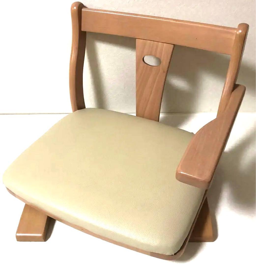 木製の左肘付き回転座椅子