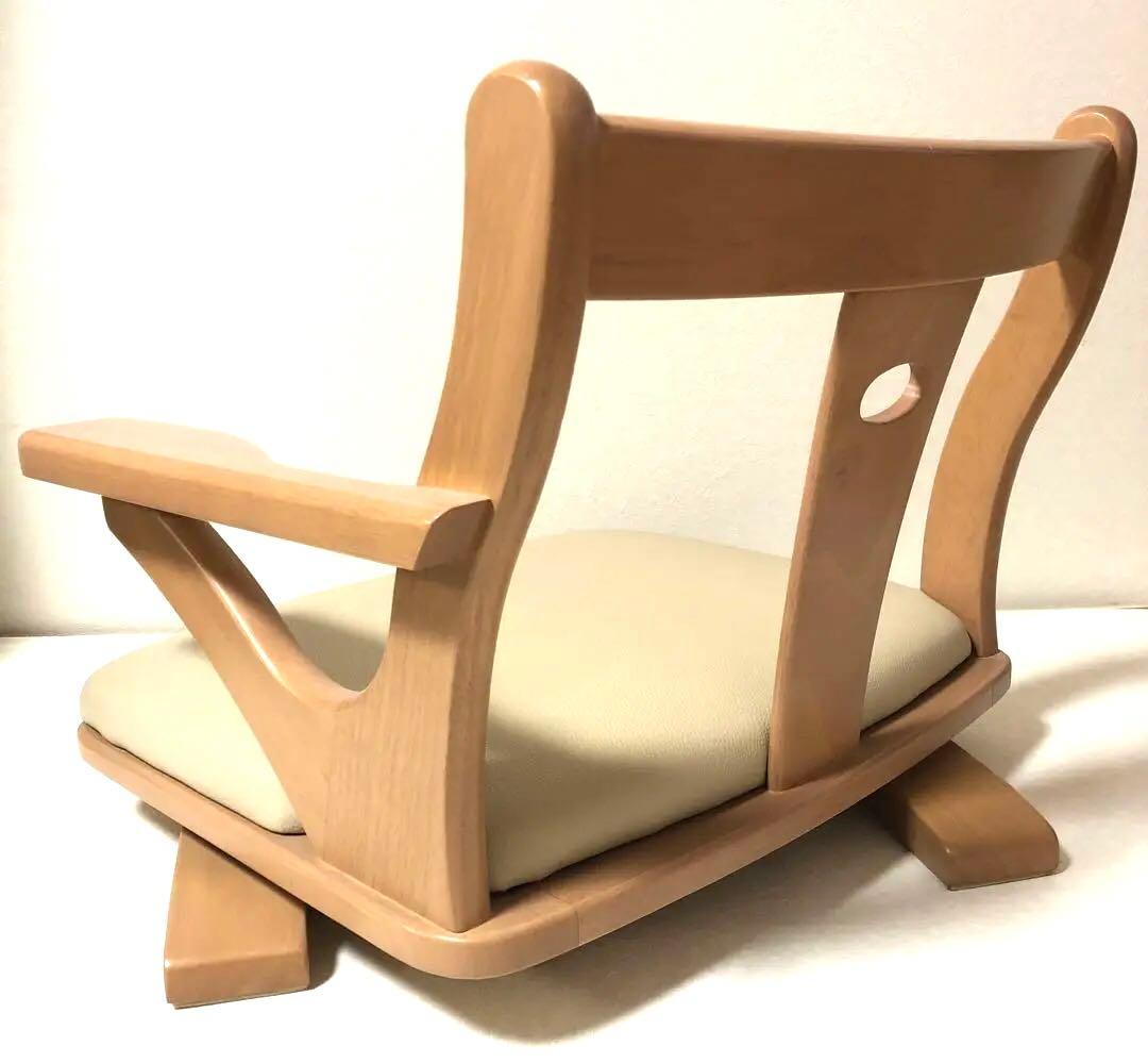 木製の左肘付き回転座椅子