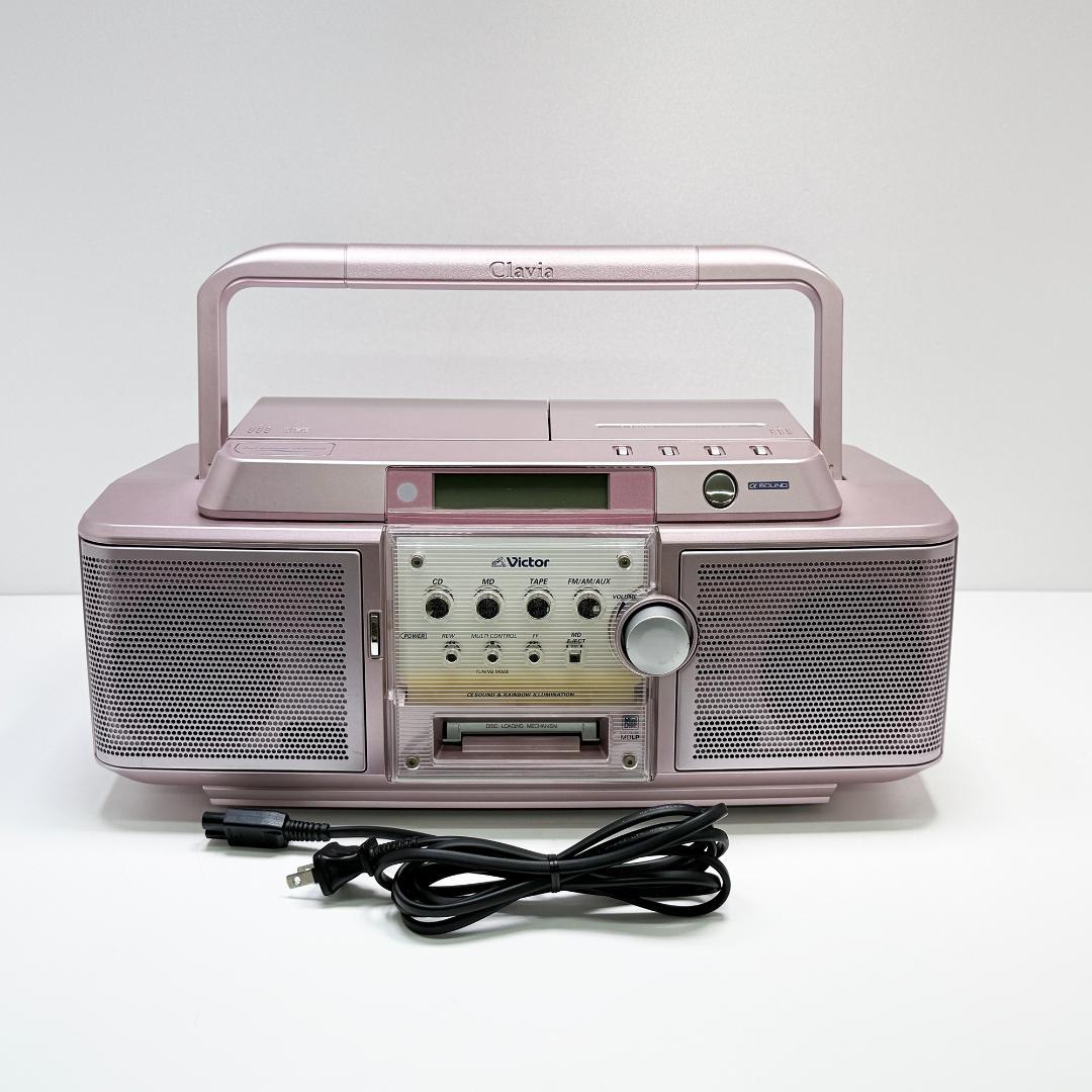 Victor JVC RC-Z1MD-P ピンク CD-MDポータブルシステム