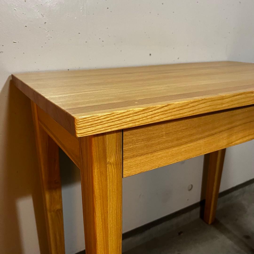 美品・廃盤希少★無印 タモ材パーソナルデスク