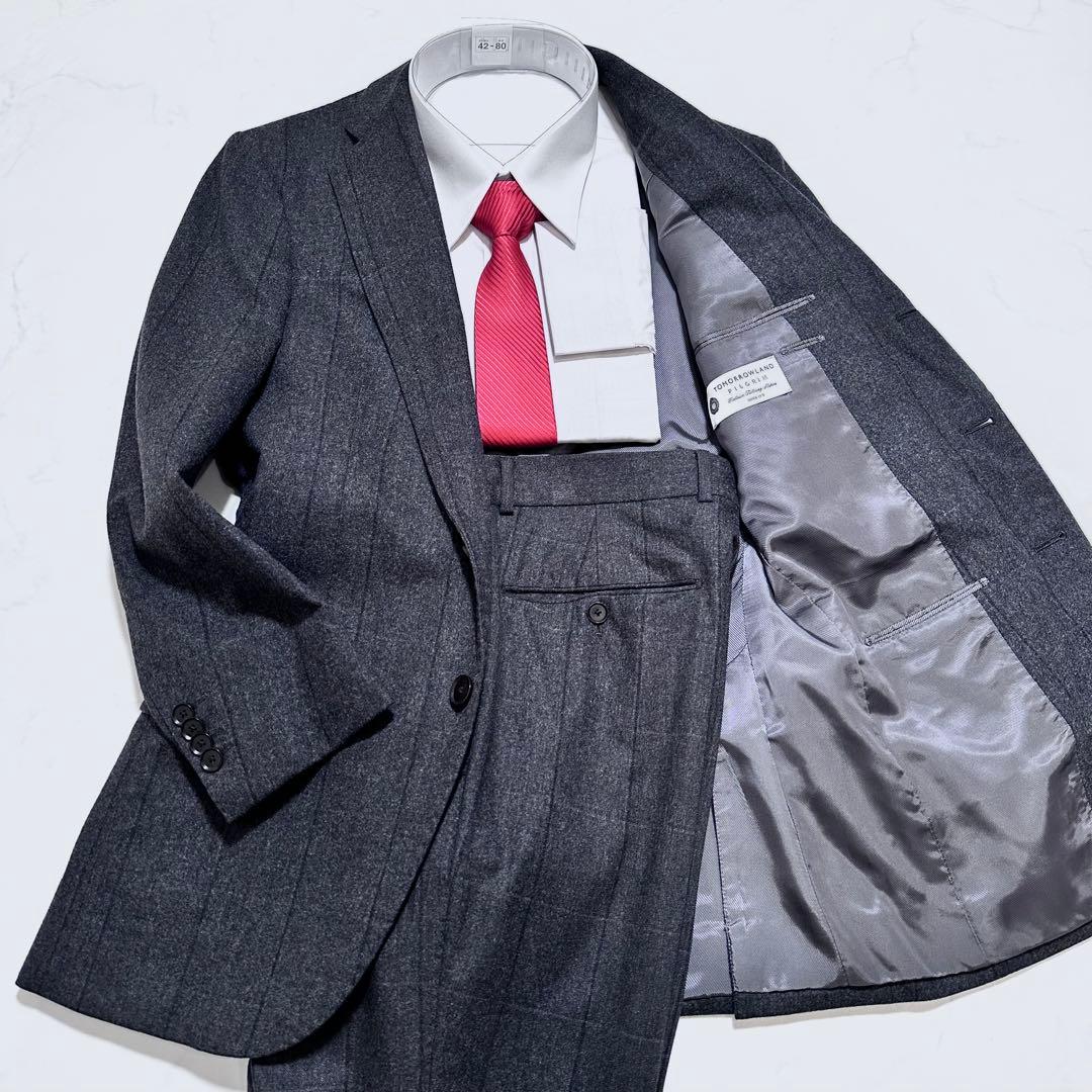 トゥモローランドピルグリム フランネルスーツ カルロバルベラ 秋冬 グレー44