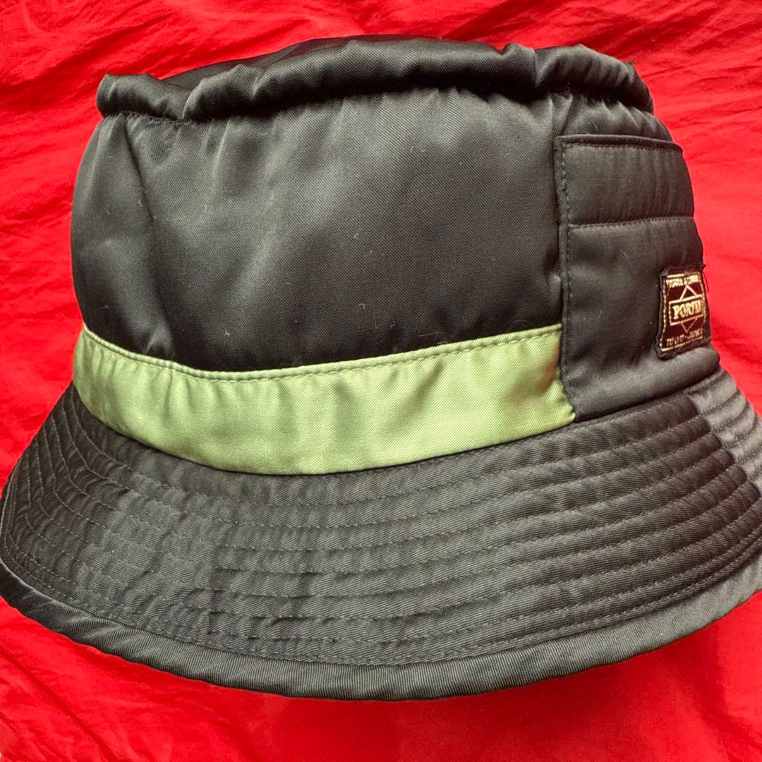 PORTER BEAMS別注 コラボ タンカー バケットハット ブラック 黒