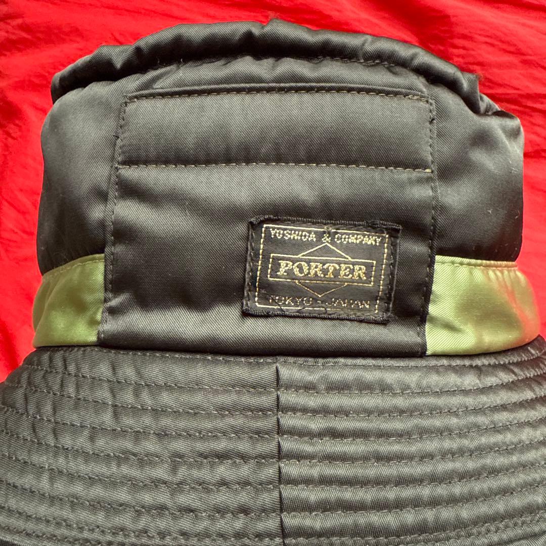 PORTER BEAMS別注 コラボ タンカー バケットハット ブラック 黒