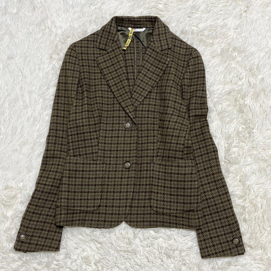 最高級白タグ✨️ マックスマーラ テーラードジャケット カシミヤ グリーン 2XL