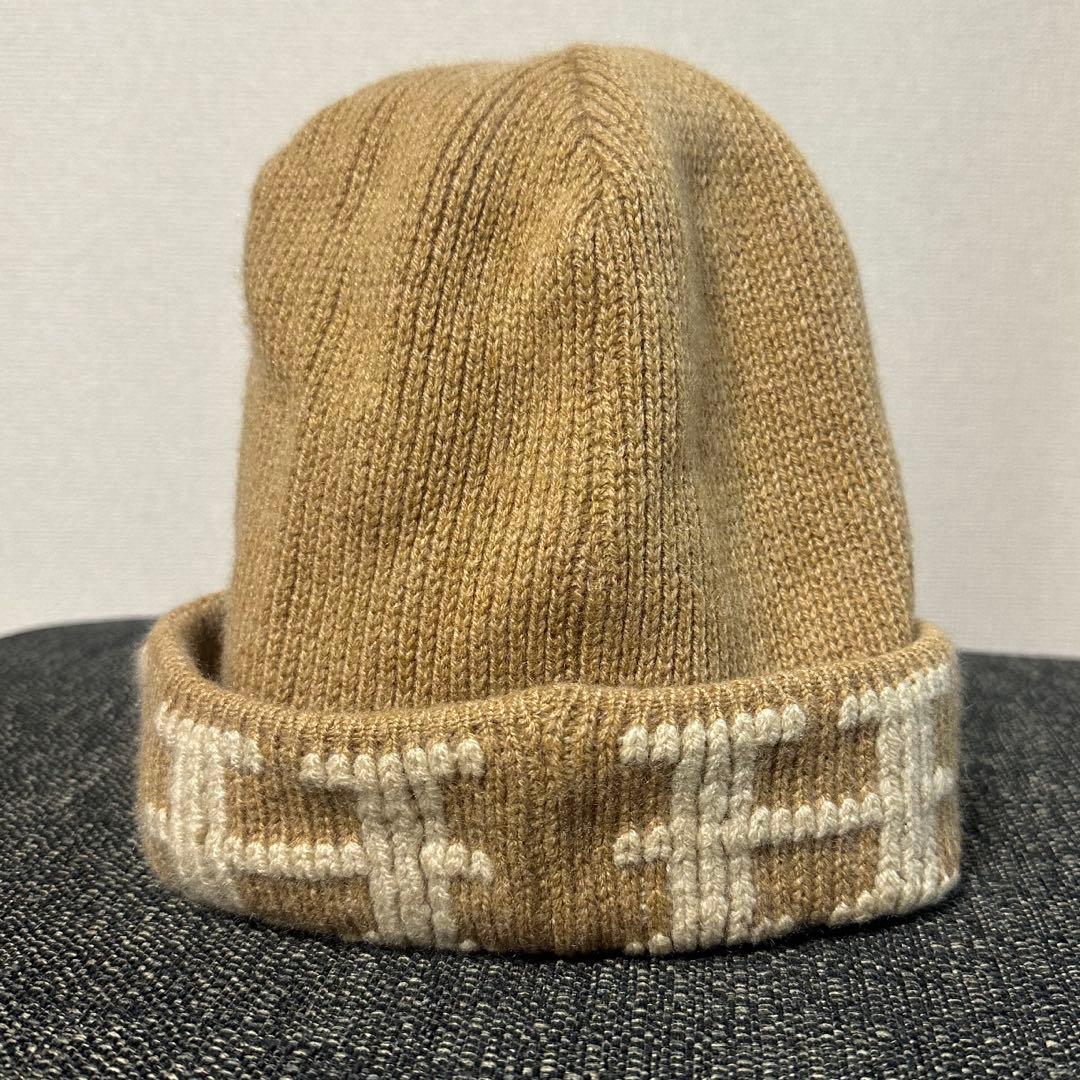 エルメス　ベージュ ニット帽