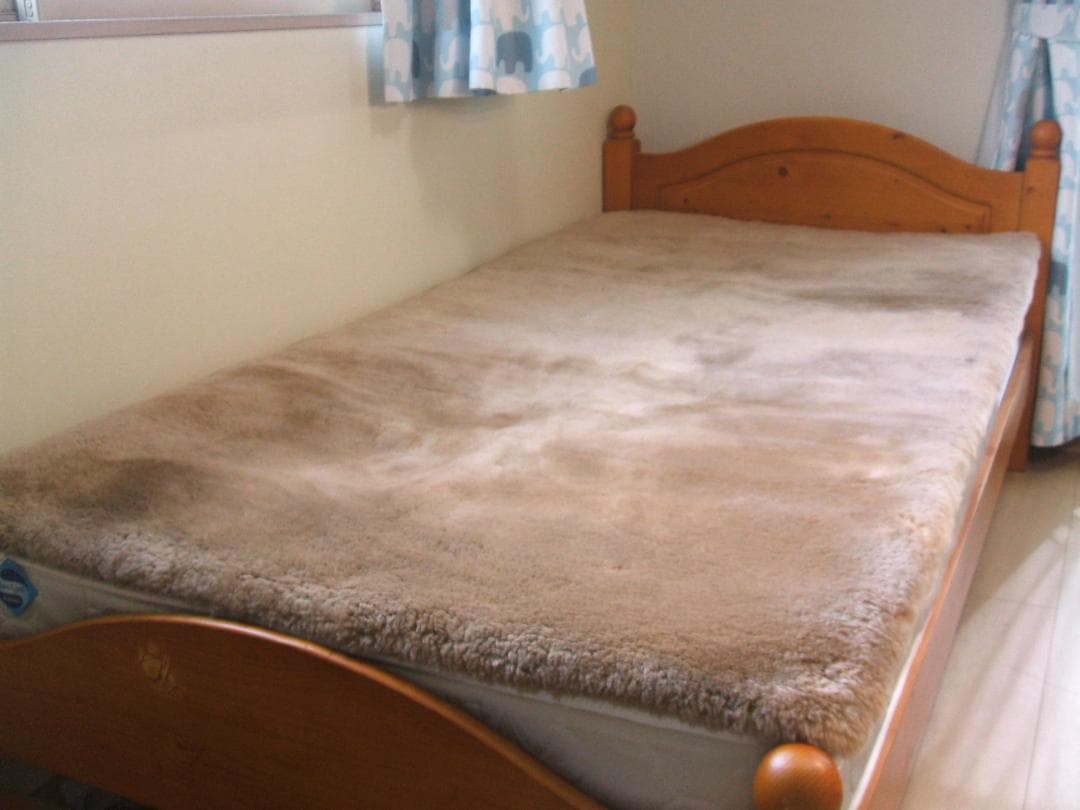 ダブル＊１点＊新品＊日本ムートン製＊３０ミリ＊オーストラリア・高級ムートンシーツ