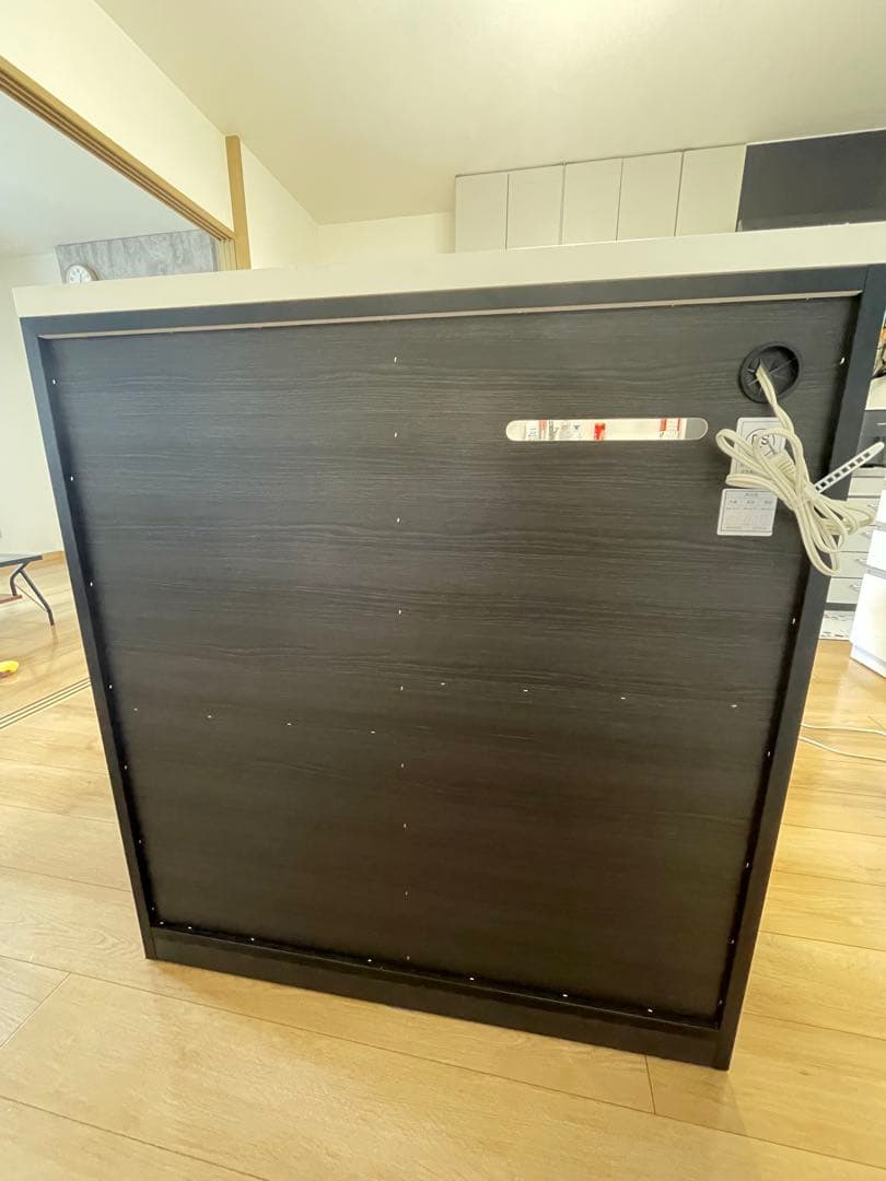 うみんちゅ【 ニトリ Ｎポスティア 90BK 食器棚 】