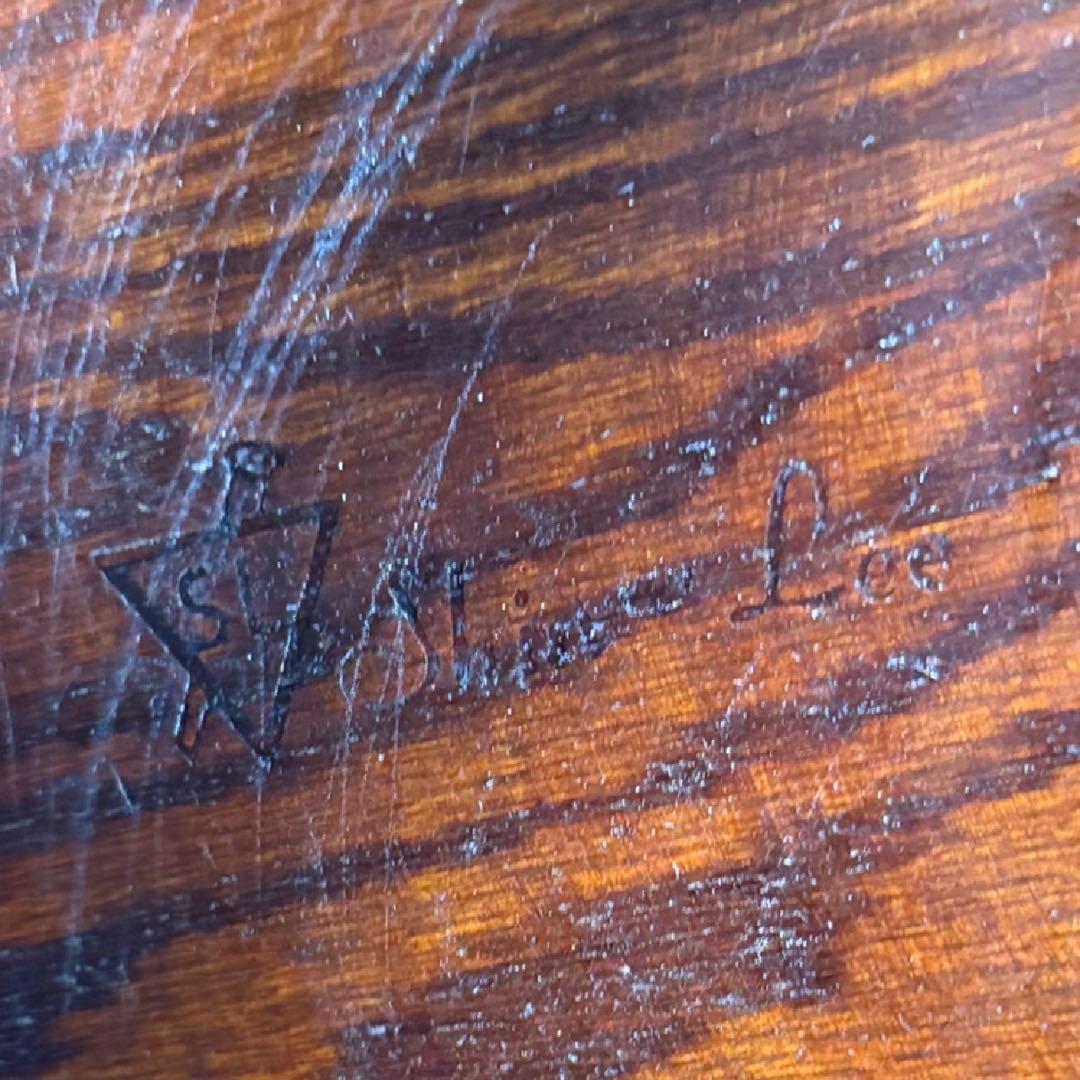 HR740 三越取扱　Shin Lee シンリー　オーク材 ダイニングチェア　籐