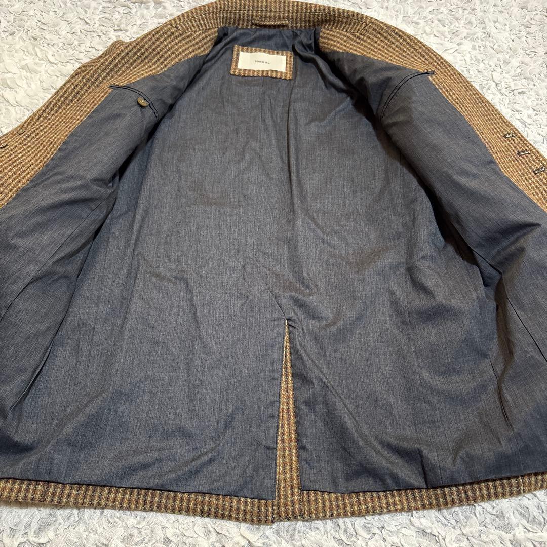 美品 タグ付き トゥデイフル 4.6万円 ウール100 チェック ジャケット