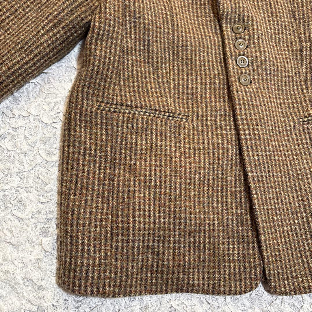 美品 タグ付き トゥデイフル 4.6万円 ウール100 チェック ジャケット