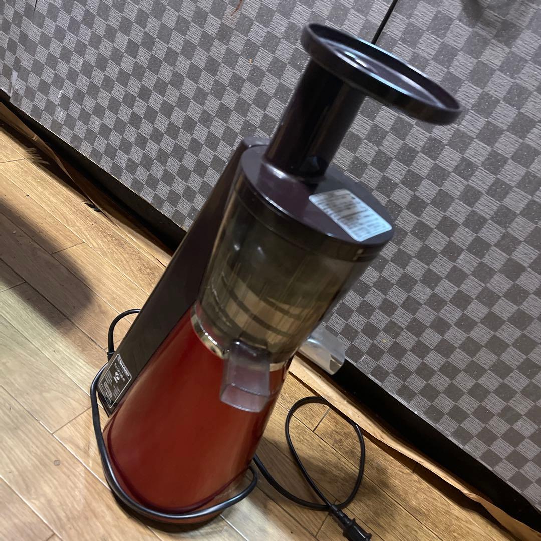 赤いジューサー AC電源 透明容器