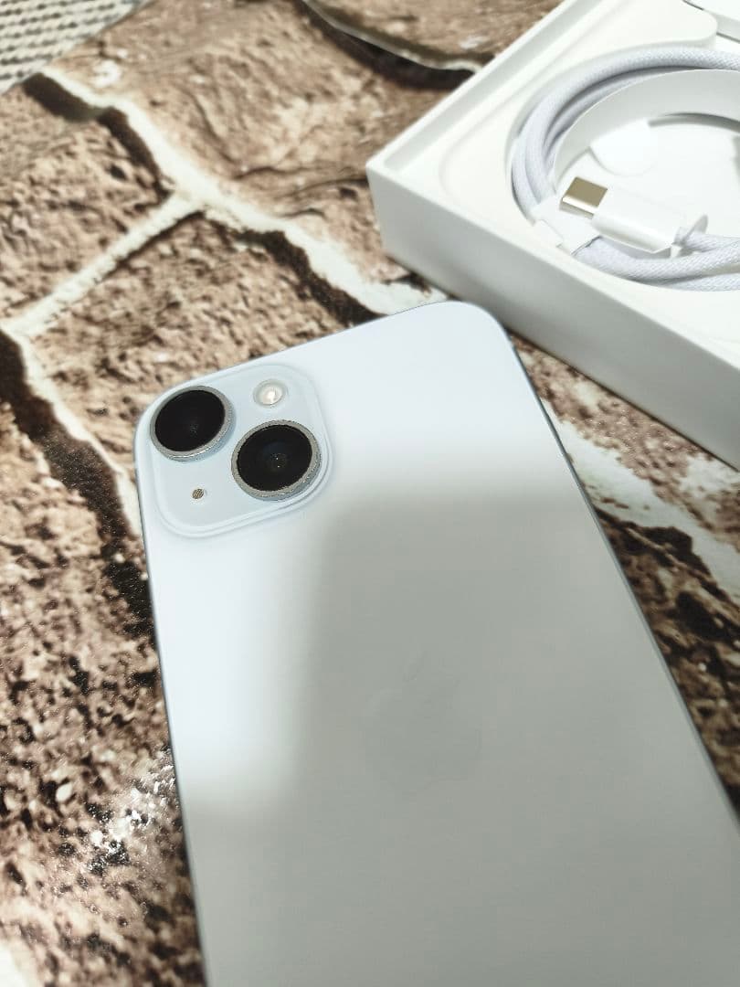 ​iPhone15 ブルー 128GB 美品【総額2万超おまけ付】