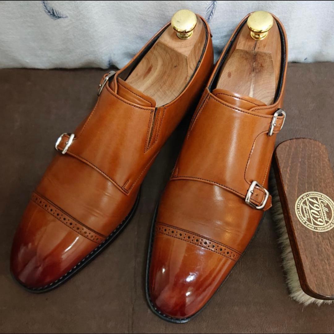 リーガル REGAL 32MR ダブルモンク、ブラウン 日本製