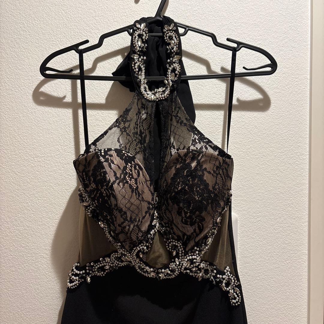 Sugar IRMA ホルターネック 黒 レース ナイトドレス