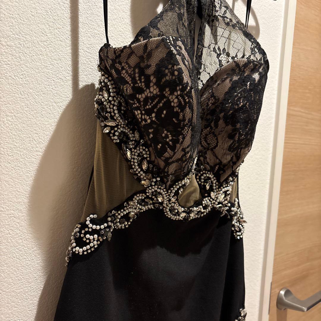 Sugar IRMA ホルターネック 黒 レース ナイトドレス