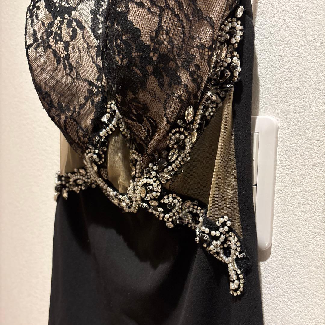 Sugar IRMA ホルターネック 黒 レース ナイトドレス