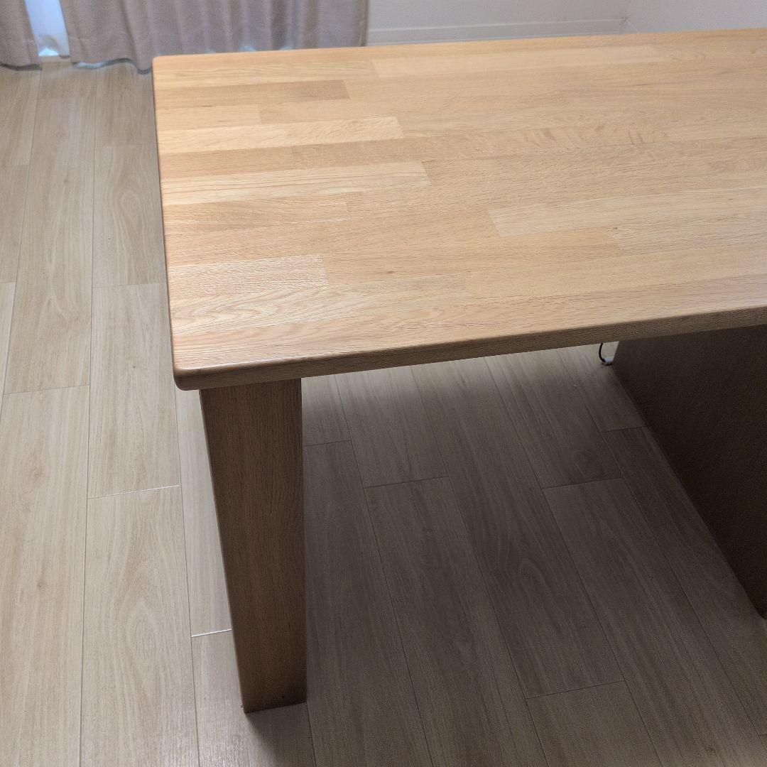 【マルコメ】浜本工芸　書斎机　オーク無垢天板