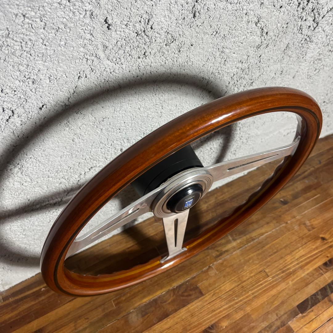 【希少ビンテージ】NARDI ナルディウッドステアリング 36φ ボス付き