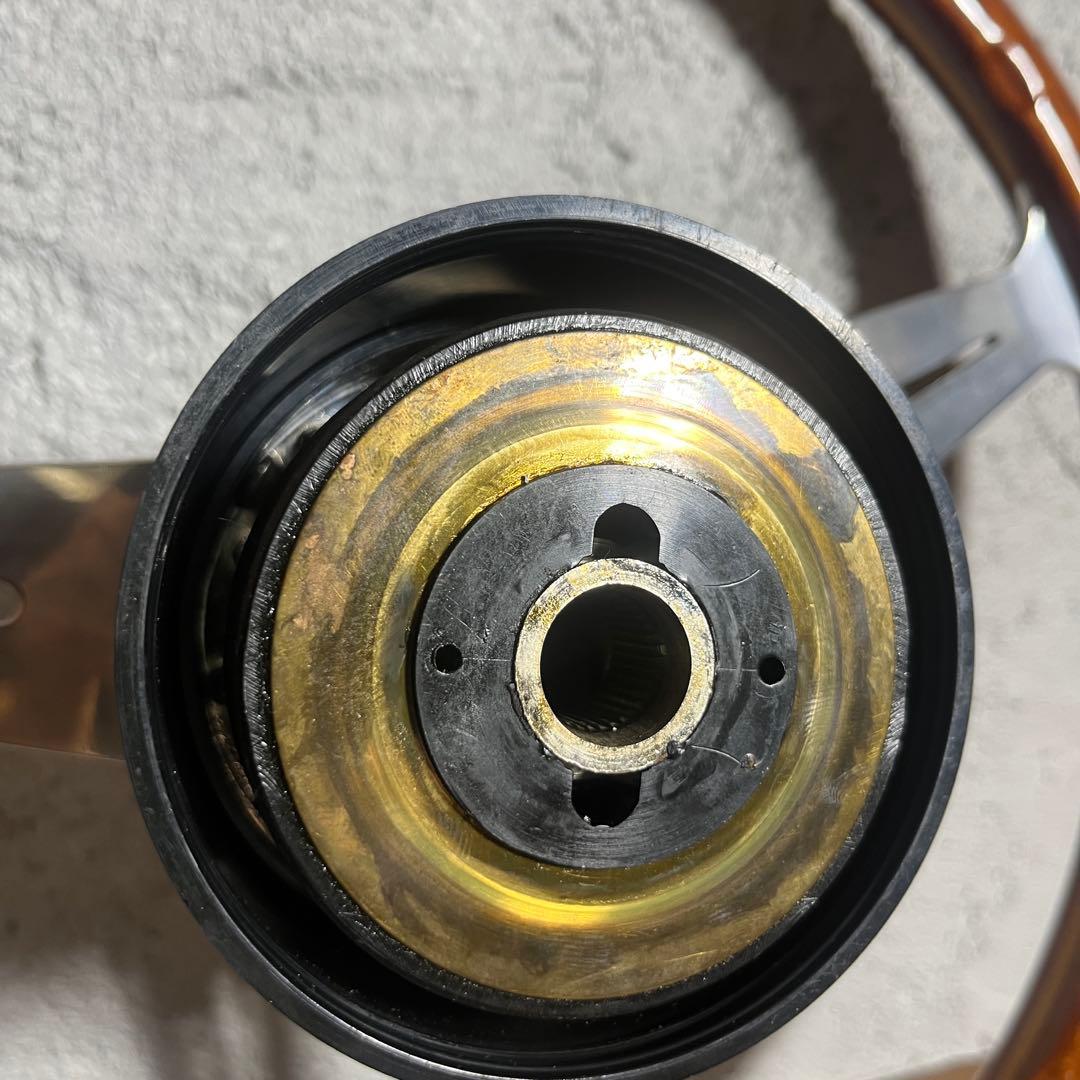 【希少ビンテージ】NARDI ナルディウッドステアリング 36φ ボス付き