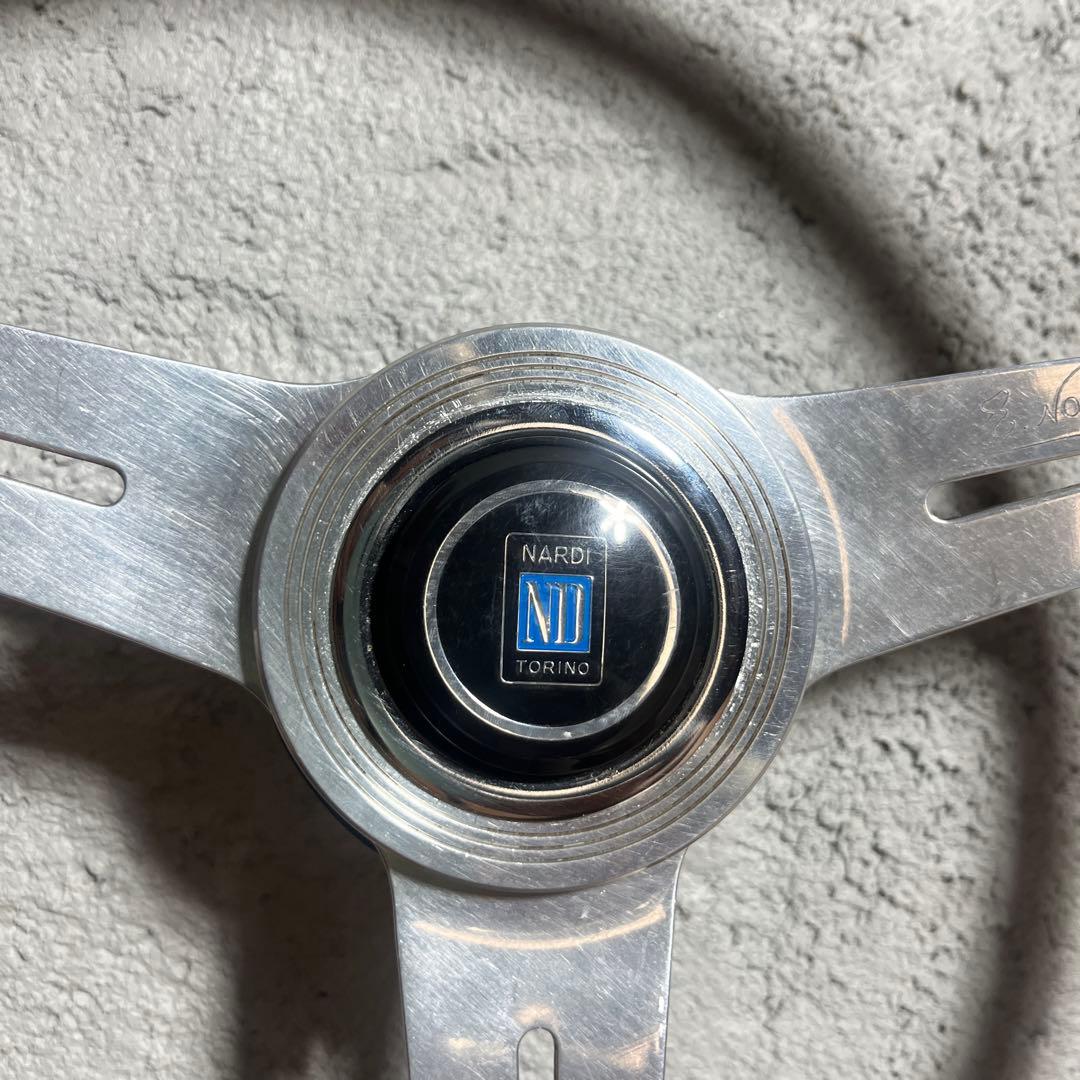 【希少ビンテージ】NARDI ナルディウッドステアリング 36φ ボス付き